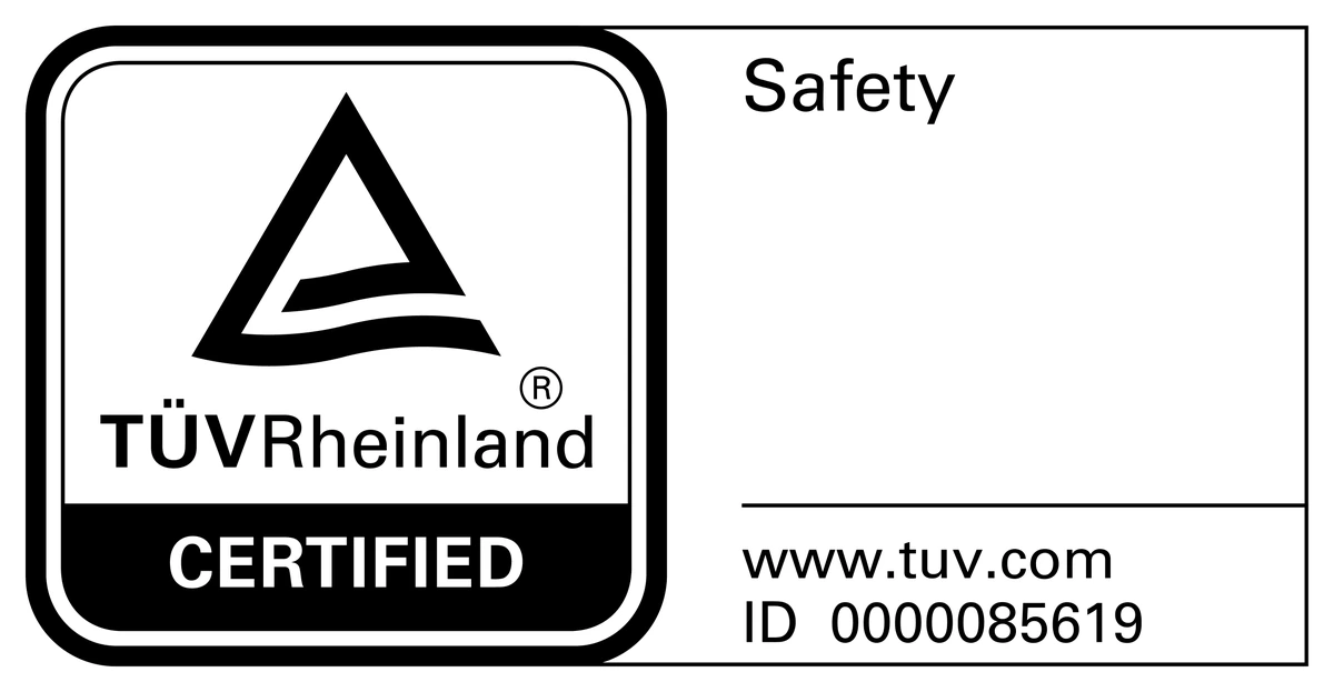 Marca TÜV Rheinland Certified, ID 0000085619