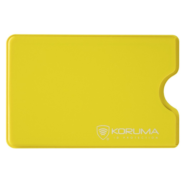 Husă antifurt din plastic pentru card RFID (galben)