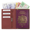 Portofel de călătorie pentru carduri fără contact și pașaport biometric (maro)