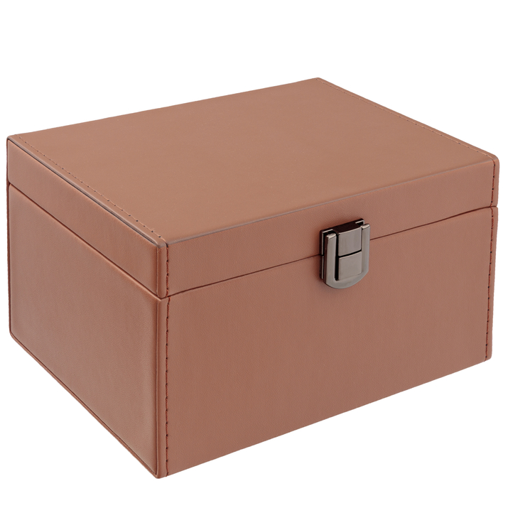 Cutie cușcă Faraday pentru chei auto Keyless (maro, fixare neagră)