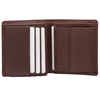 Portofel de piele pentru bărbați, foarte mic, RFID BLOCK (maro)
