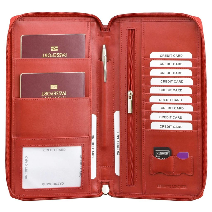 Organizator de călătorie pentru întreaga familie (roșu) - SMART RFID BLOCK