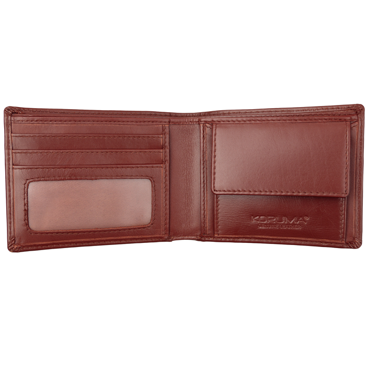 Portofel antifurt pentru tineri cu protecție RFID (maro)