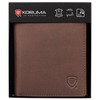 Portofel de piele pentru bărbați, foarte mic, RFID BLOCK (maro)