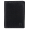 Portofel RFID din piele pentru documente și înmatricularea vehiculului (negru)