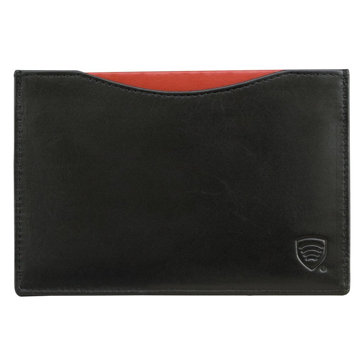 Husă din piele pentru pașaport biometric (negru)