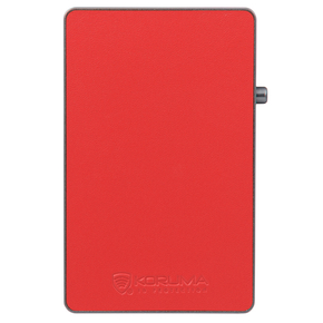 Portofel din piele pentru bărbați cu husă din aluminiu (negru)