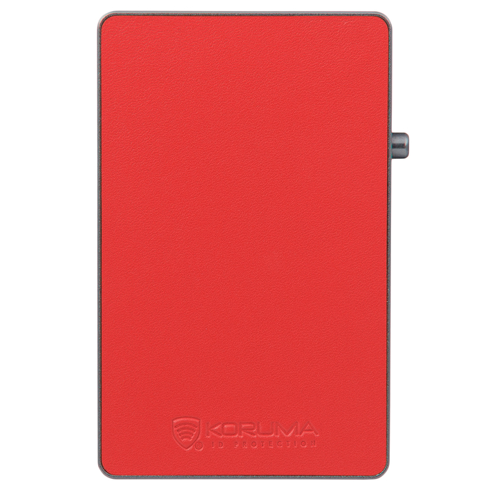 Portofel din piele pentru bărbați cu husă din aluminiu (negru)