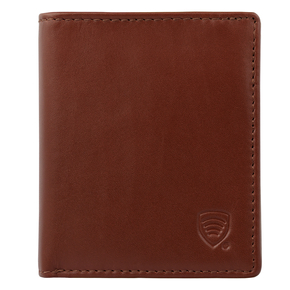 Portofel de piele pentru bărbați, foarte mic, RFID BLOCK (maro)