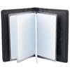 Portofel compact mic pentru carduri cu album suplimentar (negru)