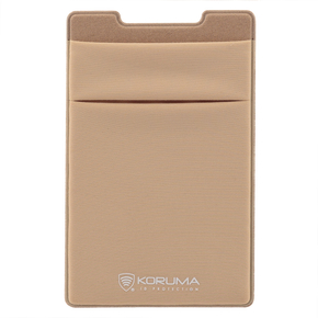 Husă pentru carduri din Lycra (aurie)