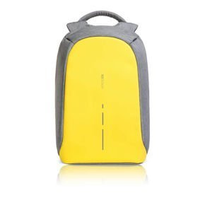 Rucsac anti-furt pentru laptop și tabletă Bobby Compact (gri-galben)