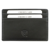 Husă din piele cu blocarea cardurilor de proximitate RFID (negru)