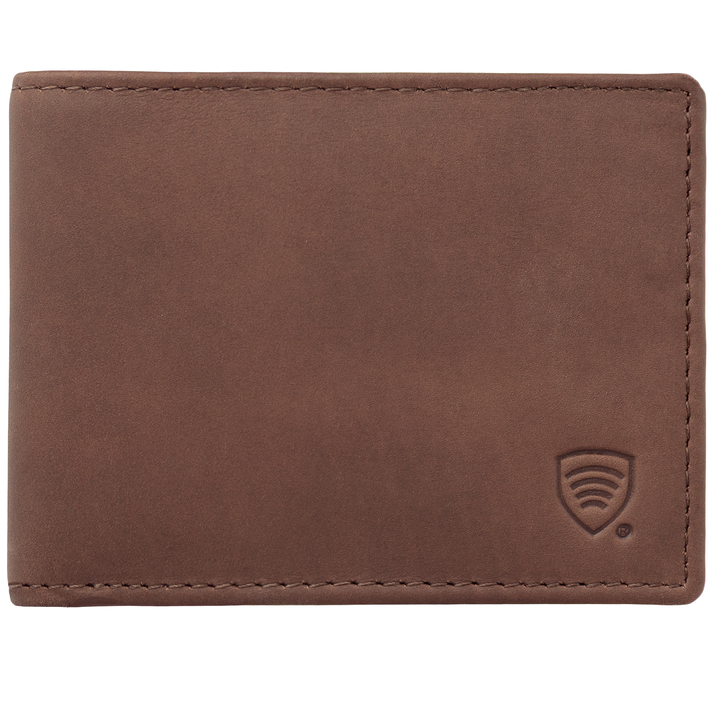 Portofel antifurt pentru tineri cu protecție RFID (maro)