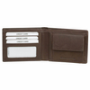 Portofel anti-furt pentru tineri 3in1 cu protecție RFID BLOCK (maro)