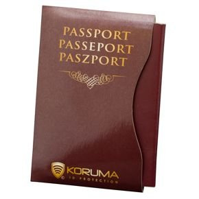 Husă pentru pașaport biometric (maro)