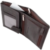Portofel bărbătesc din piele cu protecție pentru carduri de proximitate RFID BLOCK (maro)