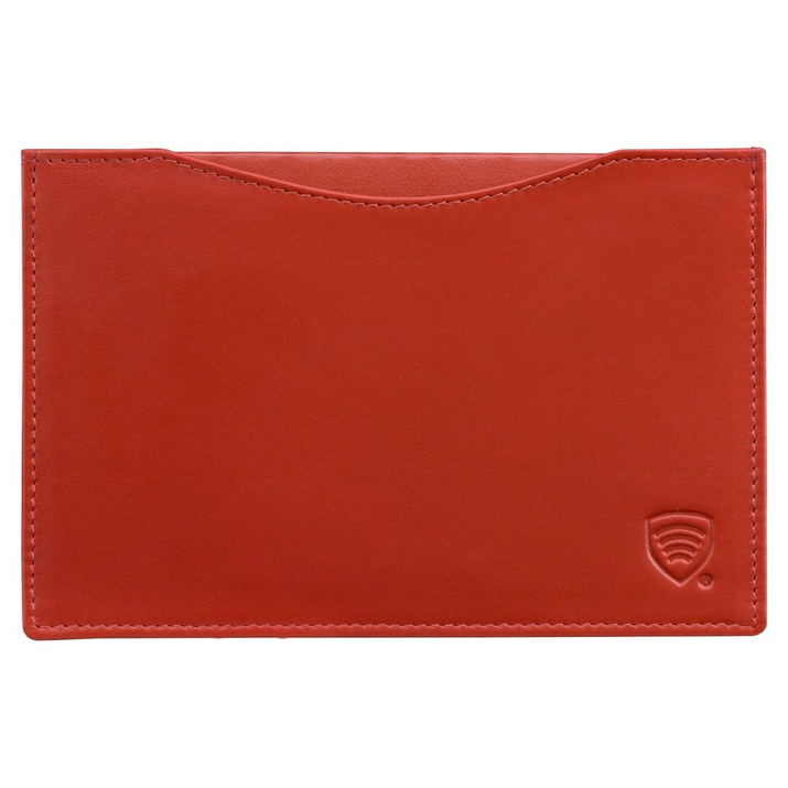 Husă din piele pentru femei pentru pașaport biometric (roșu)