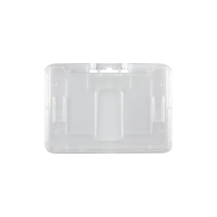 Carcasă transparentă pentru insigne cu o singură carte, orizontală