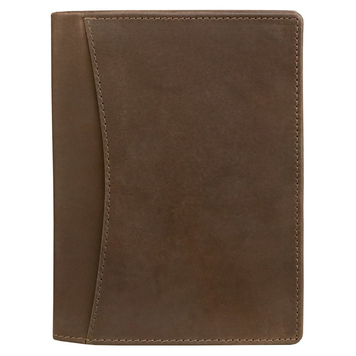 Portofel de călătorie din piele pentru carduri de proximitate și pașaport biometric (maro)