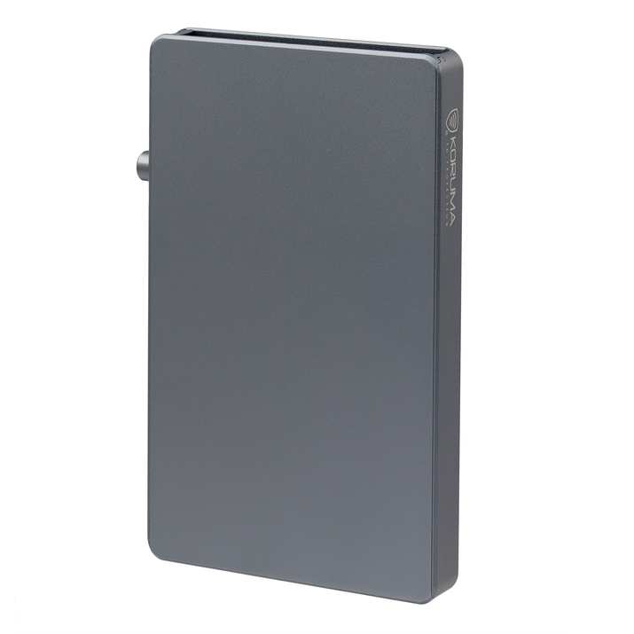 Portofel de carduri din aluminiu cu clip pentru bancnote (negru)