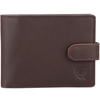 Portofel Bărbătesc din Piele Naturală cu Închidere, Protecție RFID, pentru Carduri Contactless și Monede (maro)