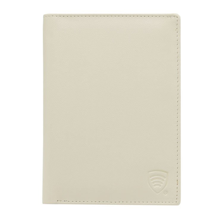 Portofel de călătorie pentru carduri contactless și pașaport biometric (crem)