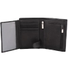 Portofel bărbătesc din piele cu securitate RFID BLOCK (negru)