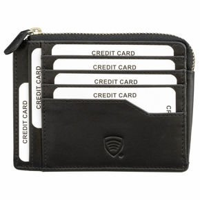 Portofel RFID cu blocare pentru card și ID (negru)