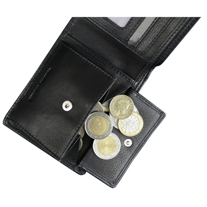 Portofel antifurt pentru tineri cu protecție RFID (negru)