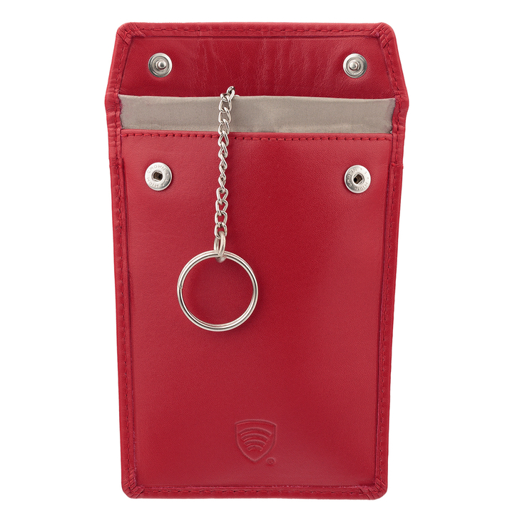 Carcasă antifurt pentru blocarea intrării fără cheie prin unde radio (roșu)