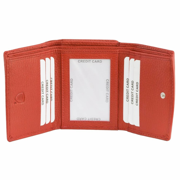 Poșetă mică pentru femei cu protecție RFID (roșu)