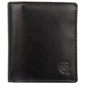 Portofel mic din piele pentru tineri cu protecție RFID (negru)