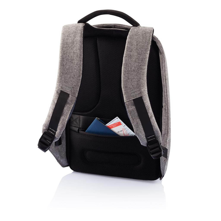 Rucsac antifurt pentru laptop și tabletă Bobby Compact (gri-negru)