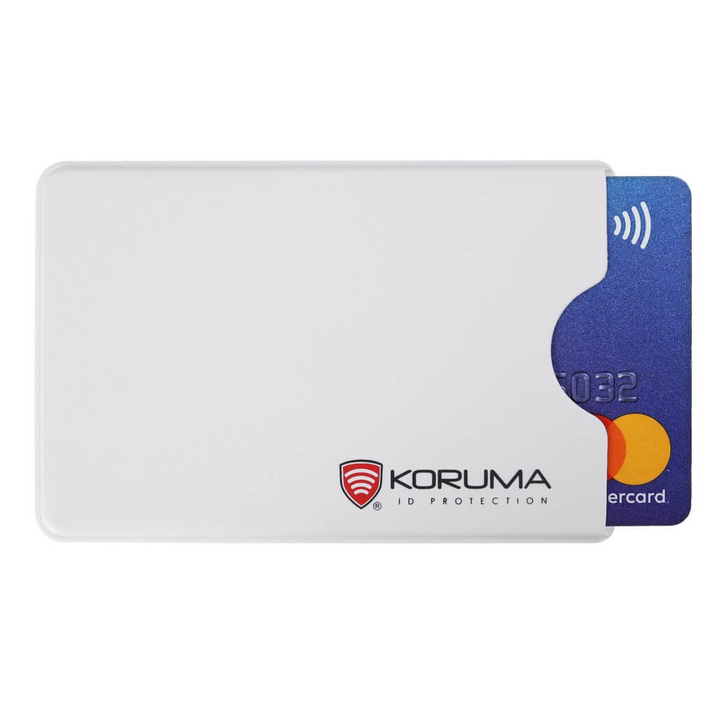 Card de plastic antifurt RFID (alb)
