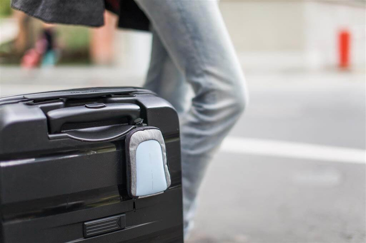 Rucsac anti-furt pentru laptop și tabletă Bobby Compact (gri-albastru)