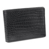 Portofel de piele pentru bărbați SLIM super slim (Negru, Croco)