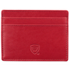 Husă din piele pentru femei cu blocare a cardurilor de proximitate RFID (roșu)