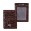 Card de proximitate RFID din piele (maro, Croco)