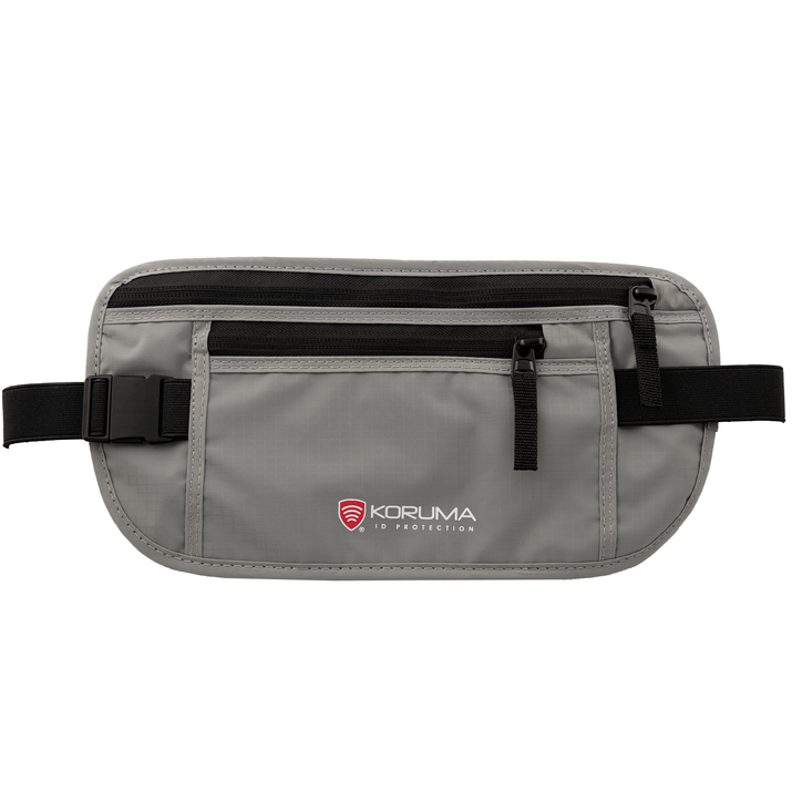 Husă discretă pentru drumeții cu protecție RFID (Gri deschis)