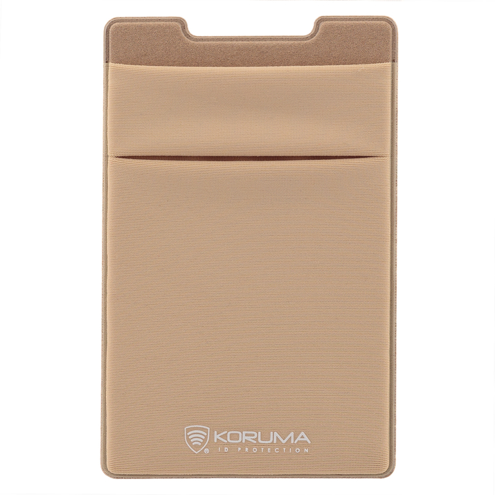 Husă pentru carduri din Lycra (aurie)