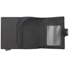 Portofel din piele pentru bărbați cu husă din aluminiu (negru)