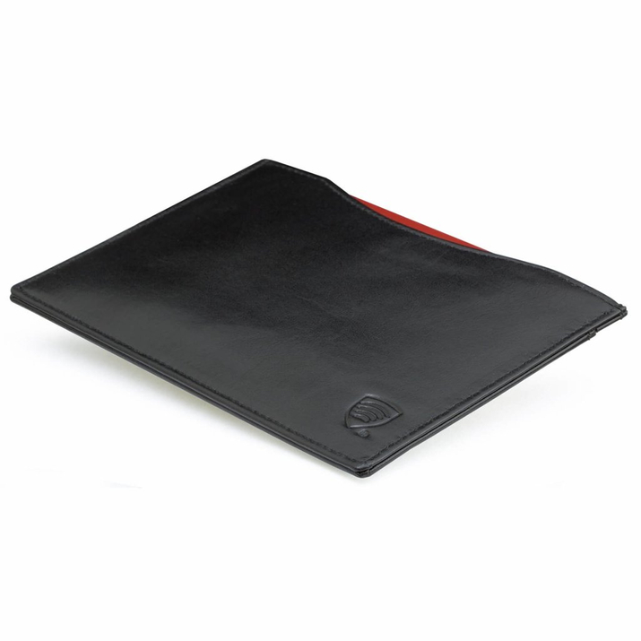 Husă din piele pentru pașaport biometric (negru)