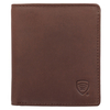 Portofel de piele pentru bărbați, foarte mic, RFID BLOCK (maro)