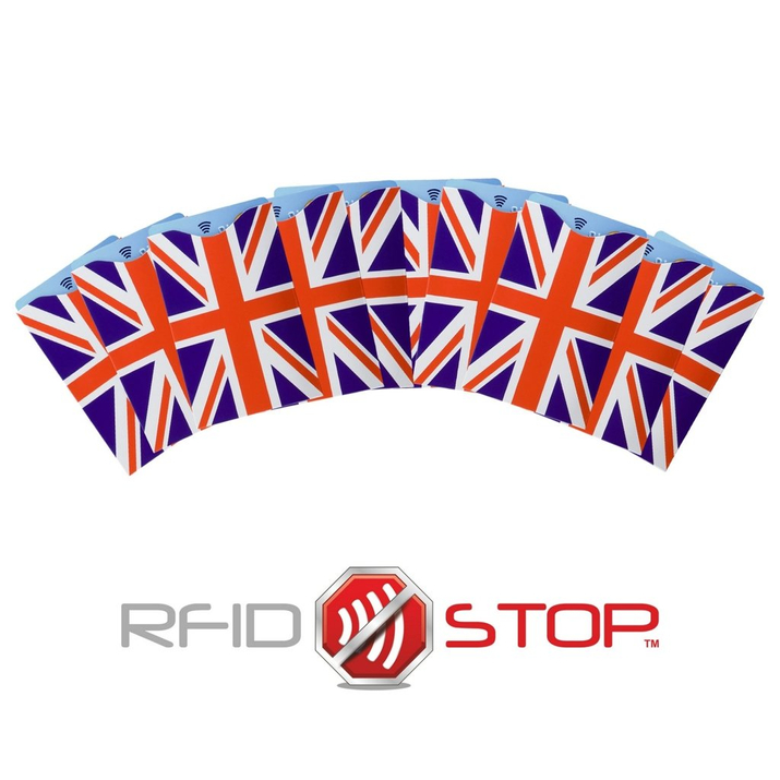 Carcasă antifurt pentru carduri de proximitate (Union Jack) set de 10 buc.