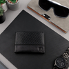 Portofel din piele SLIM pentru bărbați (negru, carbon)