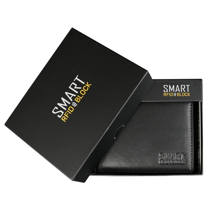 Portofel antifurt pentru tineri cu protecție RFID (negru)