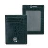 Card de proximitate RFID din piele (Verde, Croco)