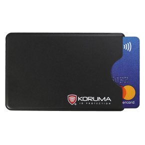 Husă antifurt RFID din plastic pentru card de credit (negru)